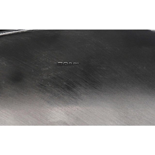 Antique 20th Century Victorian Oval Silver Plated Gallery Tray, 1920s For Sale - Image 10 of 12