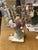 Shell-Encrusted Bust in Farrow & Ball “Blue Gray” With Candle Holders For Sale - Image 11 of 12