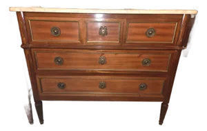 Mid 20th Century Louis XVI Mahogany Commode