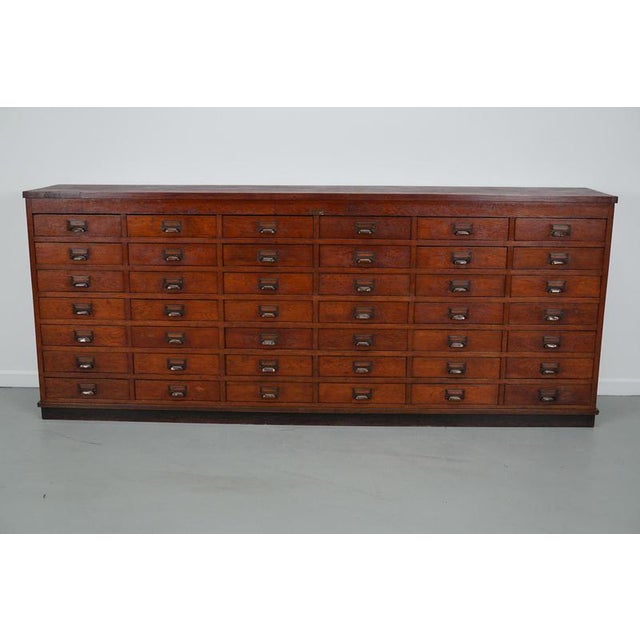 Large Dutch Oak Apothecary Cabinet, 1930s For Sale - Image 5 of 16