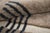 Taupe Angular Geometric Key-Line Hand-Knotted Wool Rug | 9'10" X 6'9" | One of a Kind For Sale - Image 8 of 9