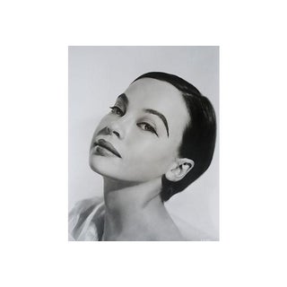 Original Mid Century C.1950 Leslie Caron Photography by Virgil Apger 16x20" Hollywoodour For Sale