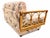 Brown Vintage Mid-Century Modern Left Arm Rattan Daybed & Sleeper Sofa For Sale - Image 8 of 8