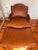 1990s Ethan Allen Bergere Leather Chair and Ottoman For Sale - Image 14 of 17