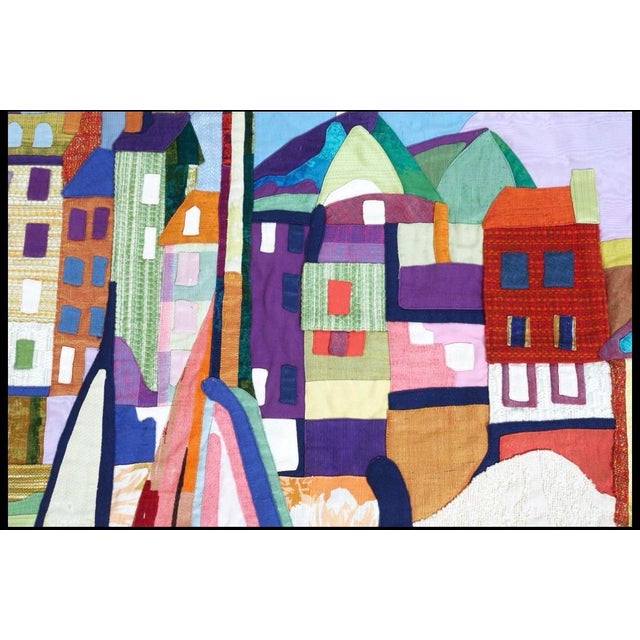 Signed Codina Appliqué Tapestry, Vintage Textile Wall Art For Sale - Image 10 of 10