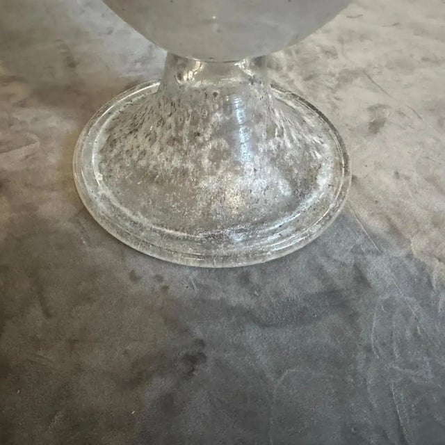 Glass 1970s Scavo Murano Glass Tall Amphora Vase by Seguso For Sale - Image 7 of 14