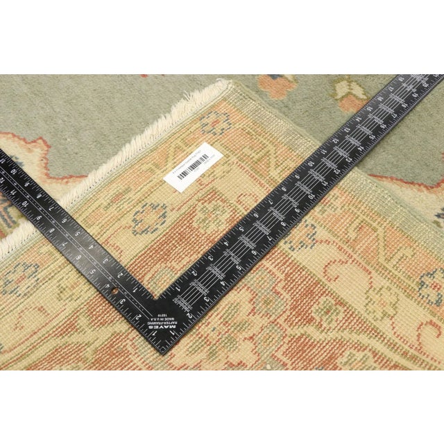 Early 20th Century Antique Turkish Oushak Rug, 08'02 X 11'01 For Sale - Image 5 of 9