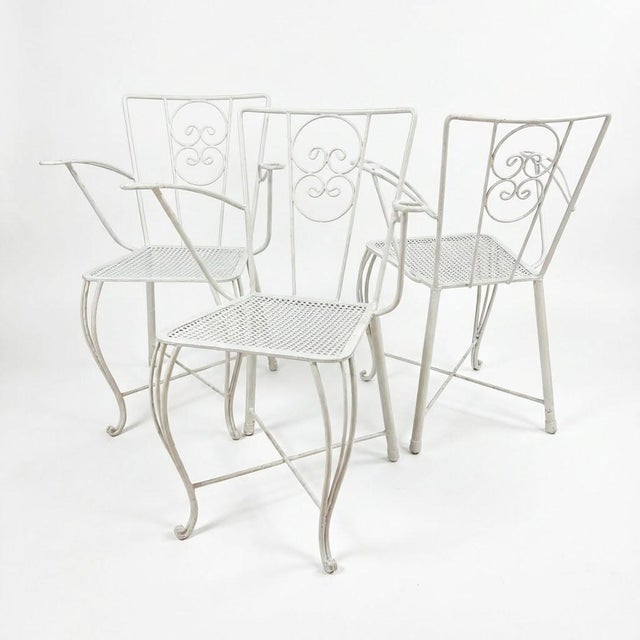 Vintage French Garden Chairs, 1970s, Set of 3 For Sale - Image 6 of 6