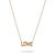 Love Letter Gold Necklace For Sale - Image 9 of 9