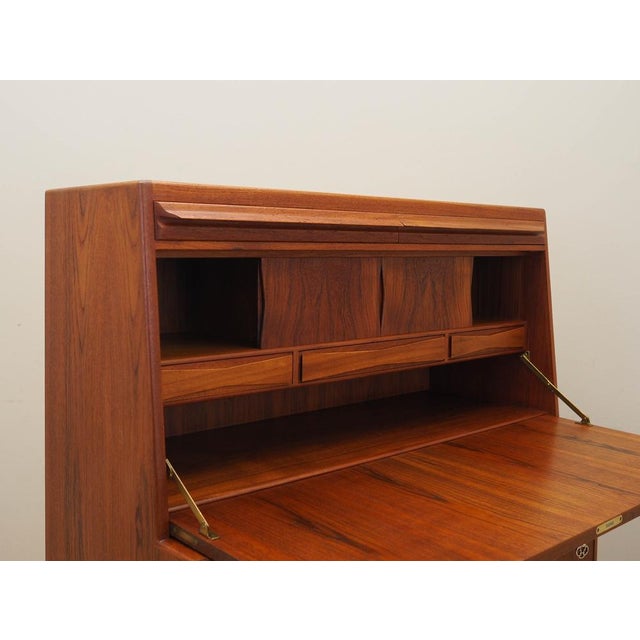 Vintage Danish Teak Secretaire by Erling Torvits for Klim Møbelfabrik, 1960s For Sale - Image 12 of 15