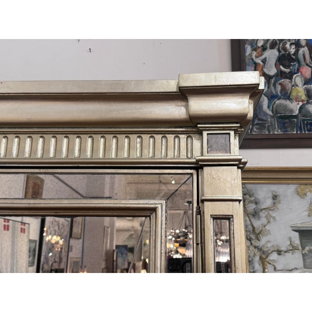 Neiman Marcus Amelie Mirrored Two Piece Armoire Chairish