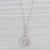 0.54ctw Diamond Eternity Circle Pendant Necklace 14k Gold 18.5" Cable Chain For Sale In Greensboro - Image 6 of 6