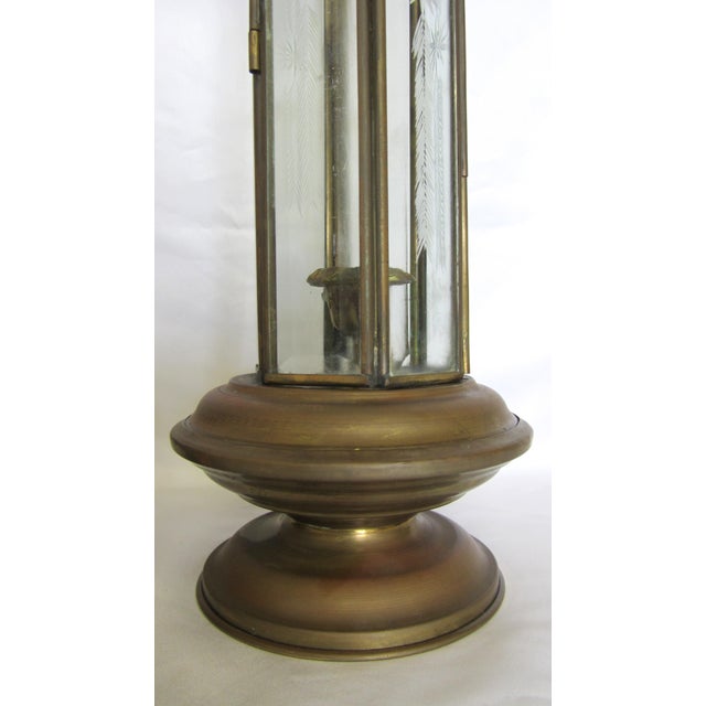 Vintage Brass Hanging Candle Lanterns A Pair Chairish