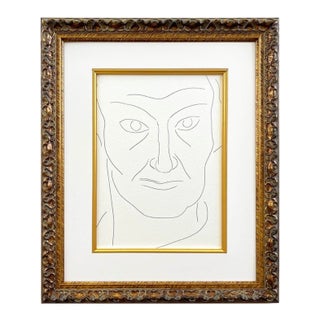 1970s Henri Matisse 136 Portrait of Baudelaire Framed For Sale