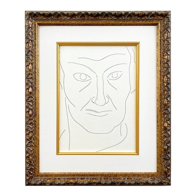 1970s Henri Matisse 136 Portrait of Baudelaire Framed For Sale