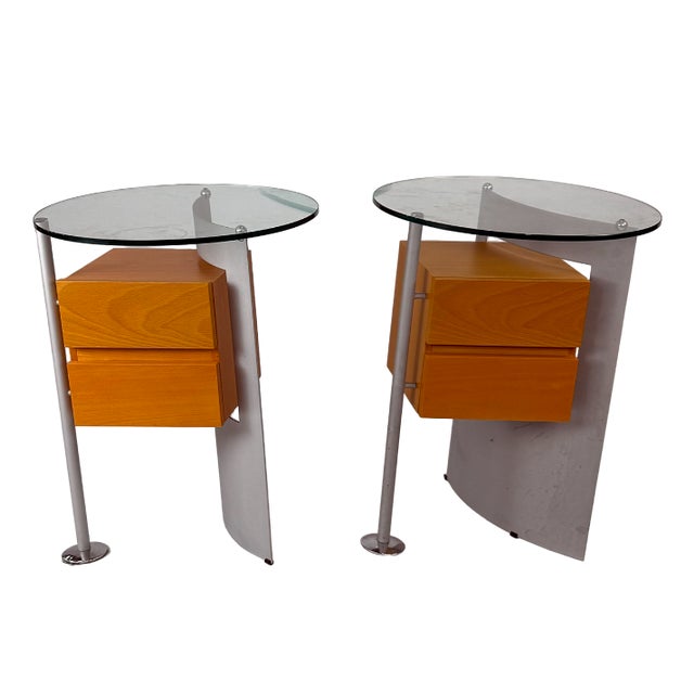 Vintage Italian Side Tables, 1990s, Set of 2 For Sale