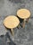Pair of vintage 1990s IKEA Frosta stools crafted from laminated birch plywood with sculptural bentwood legs. The...