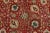 Tabriz Rug 10'2'' X 12'8'' Red Wool Vintage Traditional Hand-Knotted Carpet For Sale In Philadelphia - Image 6 of 15