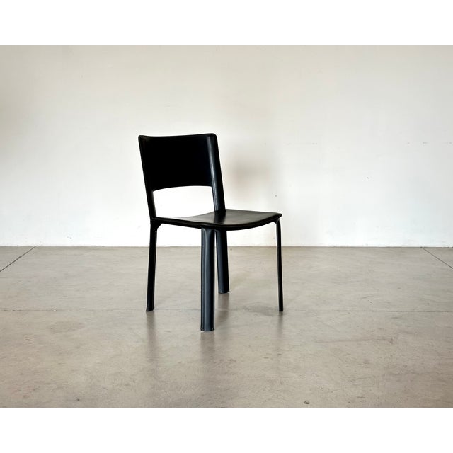 Leather Chairs by Cidue, 1970s, Set of 4 For Sale - Image 4 of 17