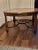 Heritage 1950s Vintage Heritage / Heritage-Henredon Oval Parquet Coffee Table - Walnut Veneer, Stretcher Base For Sale - Image 4 of 7