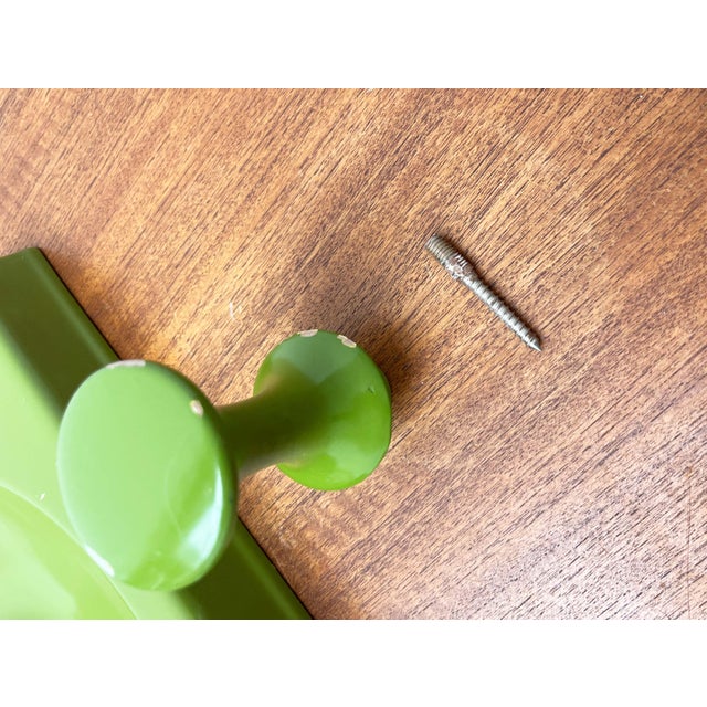 Mid-Century Modern Space Age German Olive Green Quadro Wall Coat Rack by Jürgen Lange for Schönbuch, 1970s For Sale - Image 14 of 16