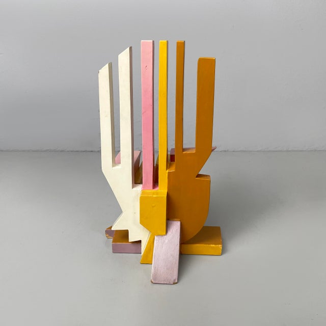 1980s Giacomo Balla, Portacarte Futur Balla Sculpture, 1980s, Wood For Sale - Image 5 of 18
