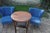 Set of Blue Cocktail Chairs, 1950s For Sale - Image 10 of 11