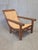 Vintage 1950s Dutch Colonial Teak Lounge Chair With Herringbone Caned Seat For Sale - Image 11 of 17