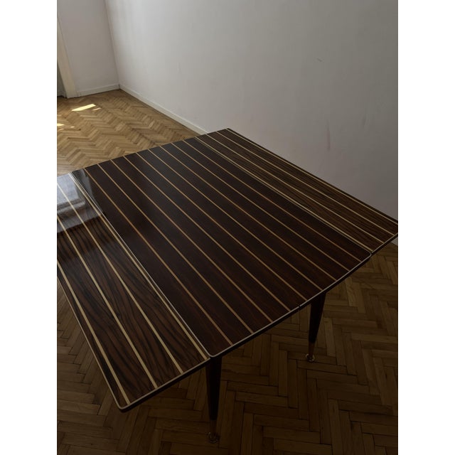 Yacht Style Table with Nautical Inlay from Riva, Italy, 1960s For Sale - Image 9 of 14