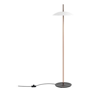 Signal Floor Lamp / Reading Light, White & Copper, by Souda, Modern, Minimal, Plug In For Sale