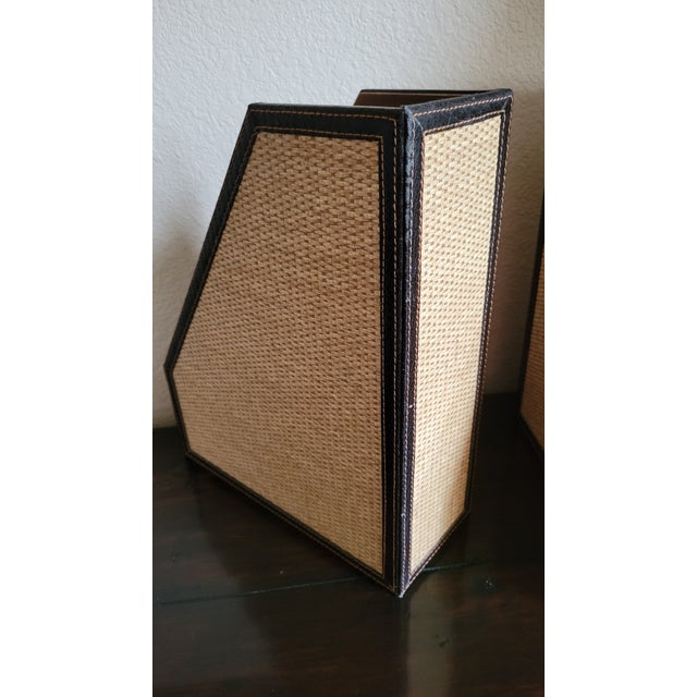 Mid 20th Century File Organizer, Book or Magazine Holder - Set of 3 For Sale - Image 11 of 12
