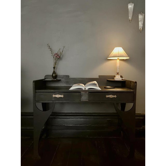 Sculptural Jugend Desk attributed to N. Boman for Oy, Finland, 1927 For Sale - Image 6 of 11