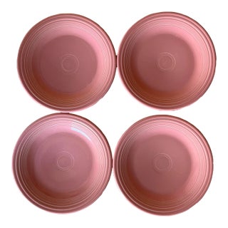 Set of 4 Desty Pink Fiesta 10" Dinner Plates For Sale