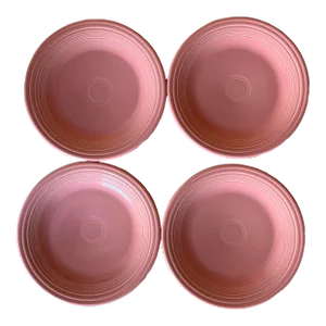 Set of 4 Desty Pink Fiesta 10" Dinner Plates