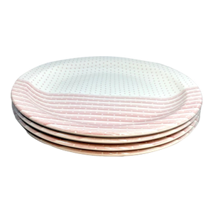 Vintage Mid-Century Modern Churchill England Pink Shades 10” Dinner Plate-Set of 4