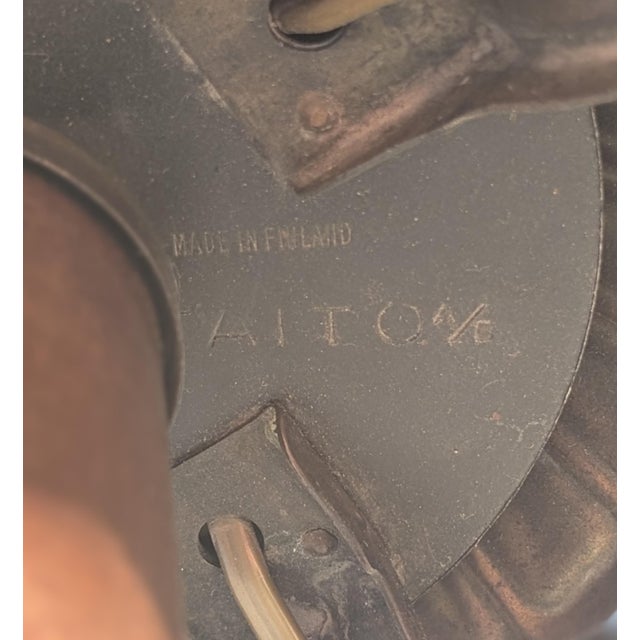 Brown Vintage Four-Arm Chandelier by Paavo Tynell for Taito Oy, 1940s For Sale - Image 8 of 15