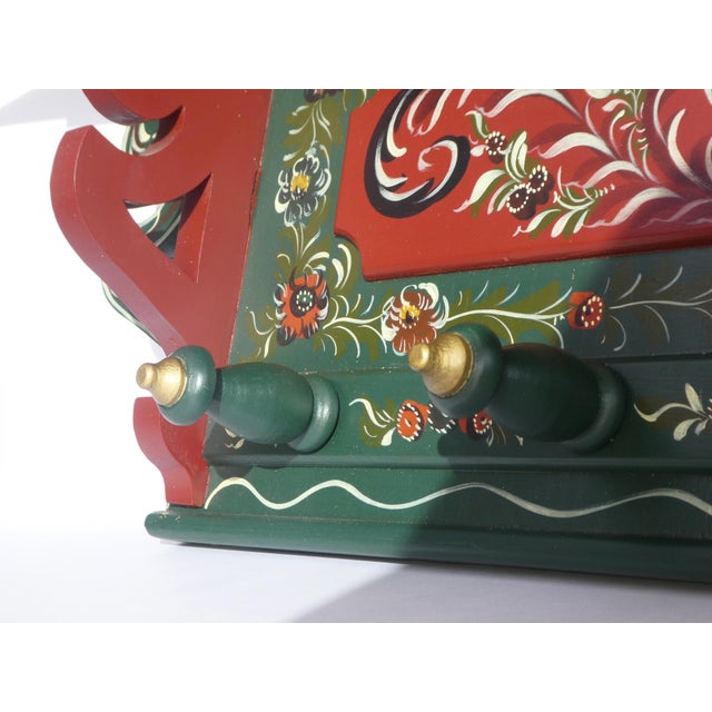 Vintage Folk Art Dutch Wall Rack, 1920s For Sale - Image 9 of 12