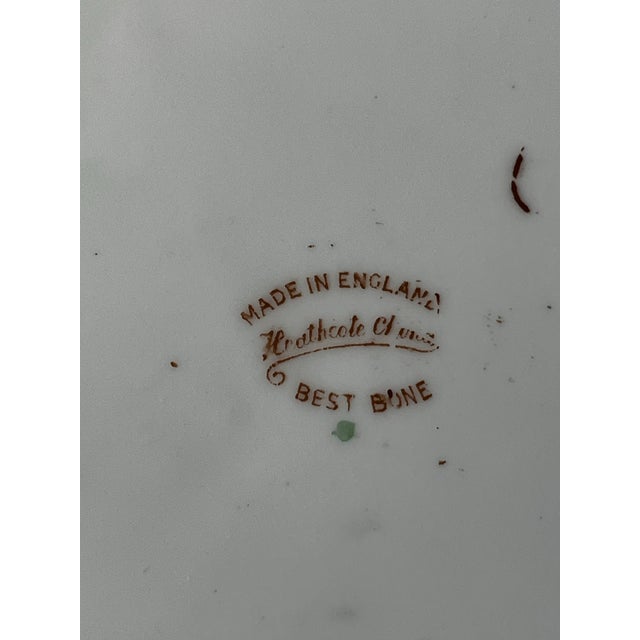 Antique art deco small platter produced in 1920 & called Heathcote best bone china. This was produced in Longton, England...