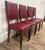 Late 20th Century Vintage Art Deco Style Leather Dining Side Chairs - Set of 4 For Sale - Image 5 of 11