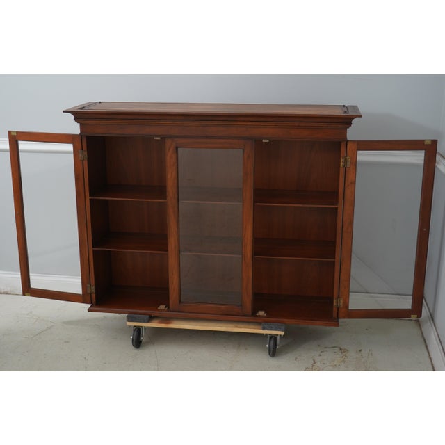 Traditional Henkel Harris Cherry China Cabinet Top Only For Sale - Image 3 of 12