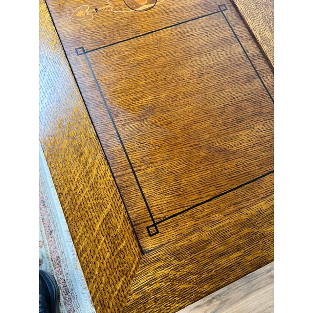 Vintage Stickley Harvey Ellis Millennium Edition Oak Blanket Chest For Sale - Image 9 of 10
