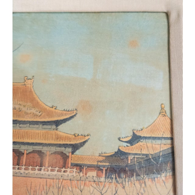 Early 20th Century Woodblock Print by Elizabeth Kelly, Forbidden City Gate, Peking For Sale - Image 14 of 15