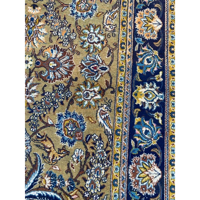 Textile Mid-Century Kashan Rug, 1950s For Sale - Image 7 of 18