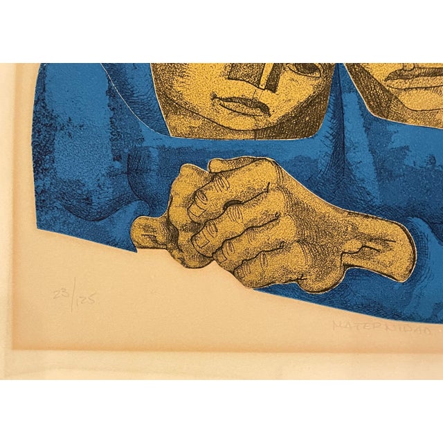 Modern Jorge Dumas Mother and Child Etching For Sale - Image 3 of 4