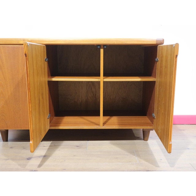 Mid Century Modern Vintage Teak Danish Credenza Sidebaord by Christian Linneber For Sale - Image 10 of 15