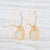 Modern New Nina Nguyen Aquamarine Druzy Drop Earrings 18k Yellow Gold Hook Posts - 2 Pieces For Sale - Image 3 of 4