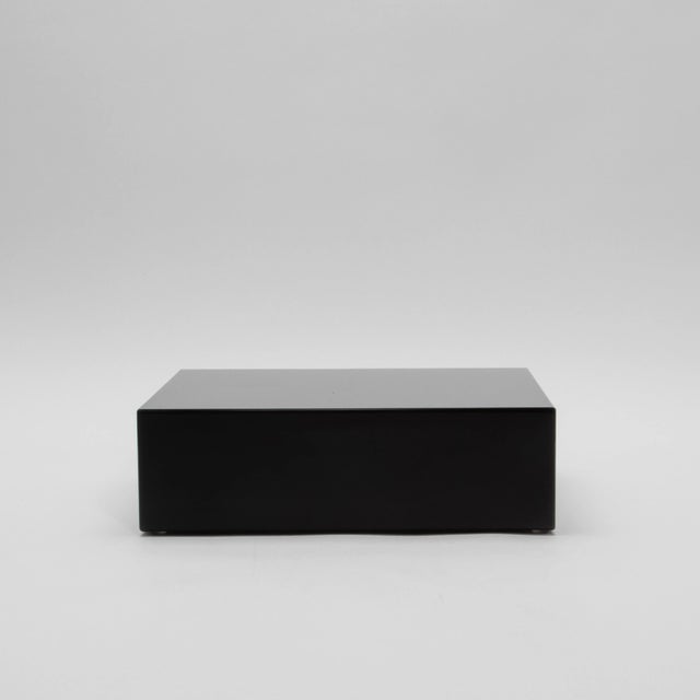 2020s Crystal Base Black Riser 6x6” by Ka Glass For Sale - Image 5 of 8