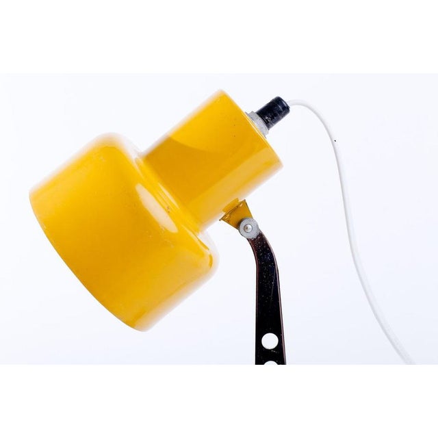 Vintage Yellow Table Lamp by Szarvasi, 1960s For Sale - Image 9 of 12