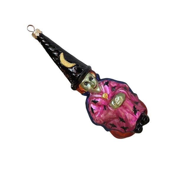 1998 Christopher Radko Winnie Witch Ornament For Sale - Image 4 of 6