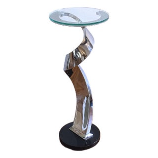 Pedestal Side Table For Sale